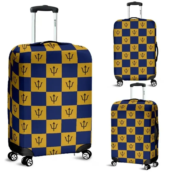 Barbados Flag Luggage Cover K5 | Love The World