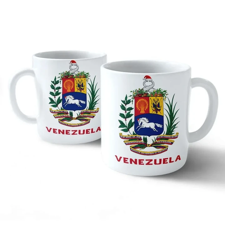 Christmas Venezuela Coat Of Arms Mug Venezuela Custom J7