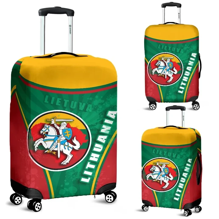 Lithuania - Lietuva Luggage Covers Circle Stripes Flag Proud Version K13