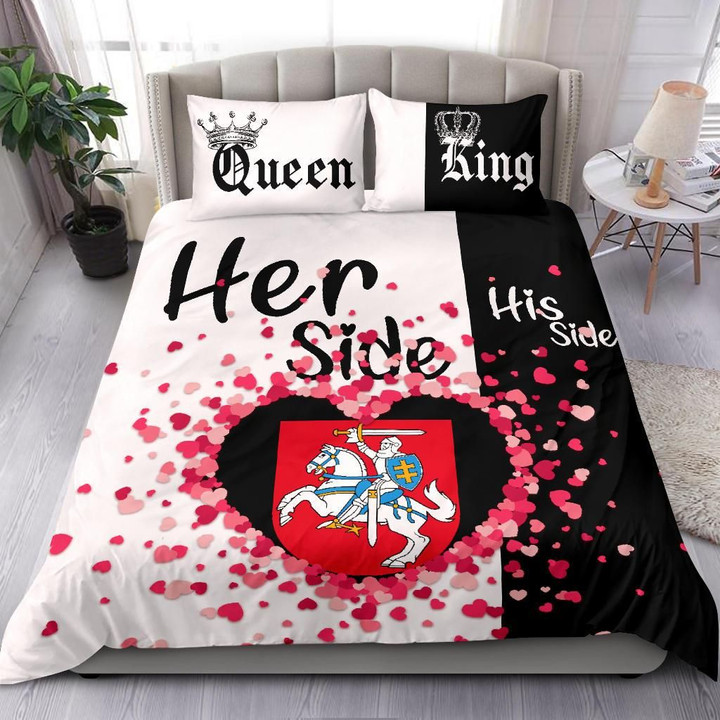 Lithuania Bedding Set Couple King/Queen Her Side/His Side A7