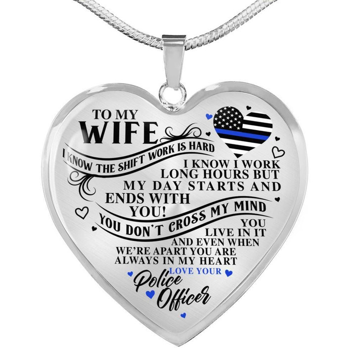 Police Wife Always In My Heart Necklace (🇺🇸USA Made) A7