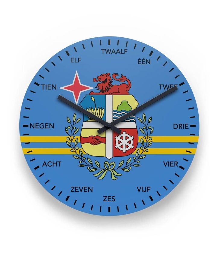 Aruba Wall Clock With Holland Language K5