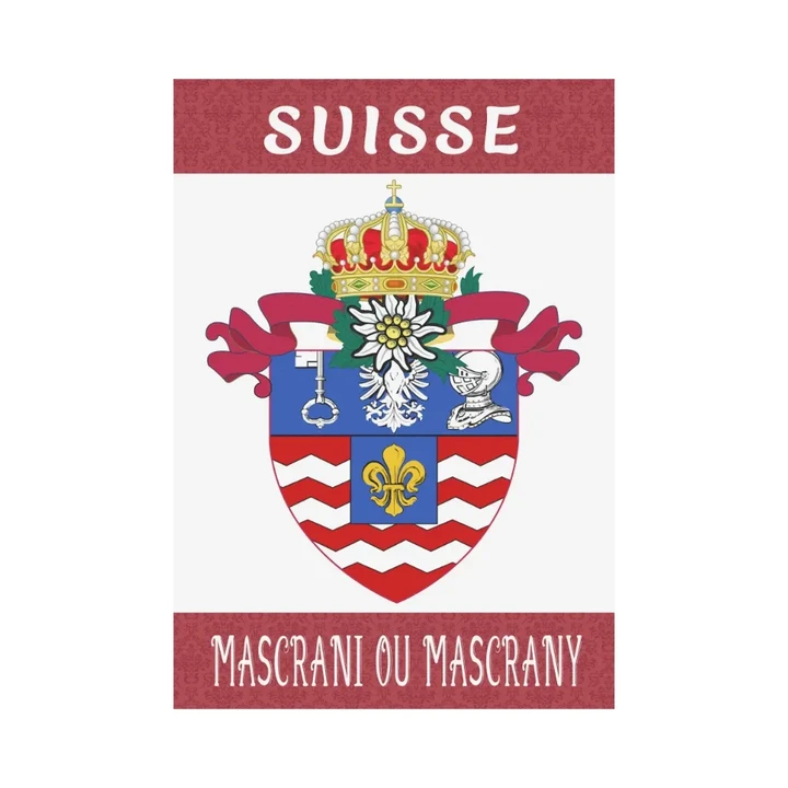 Mascrani Ou Mascrany  Swiss Family Garden Flags A9