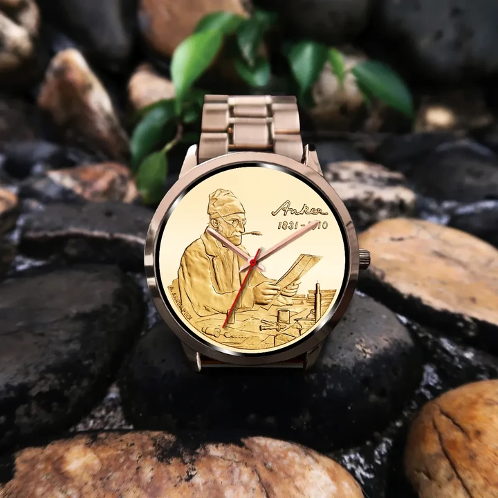 Swiss Coin Anker Rose Gold Watch K4