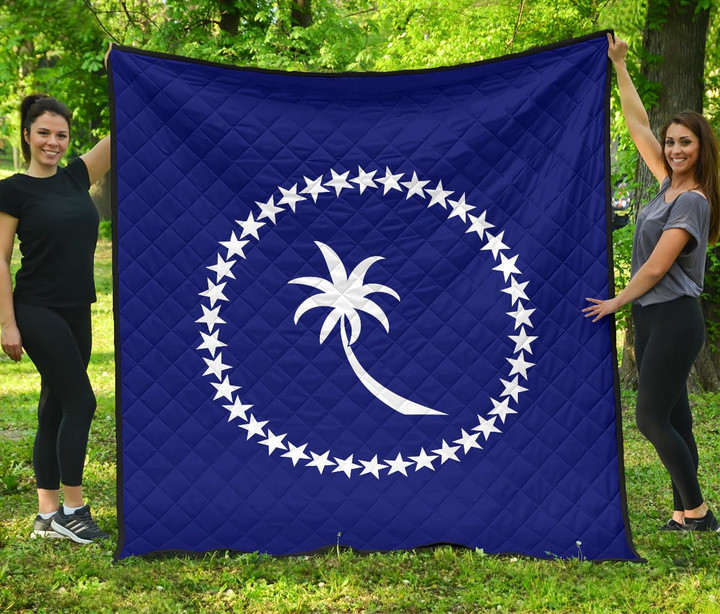Chuuk Flag Premium Quilt A16