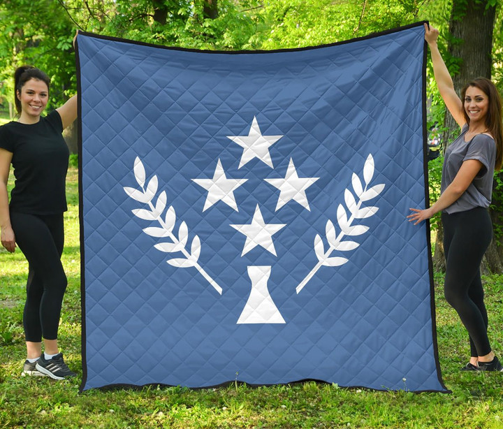 Kosrae Flag Premium Quilt A16