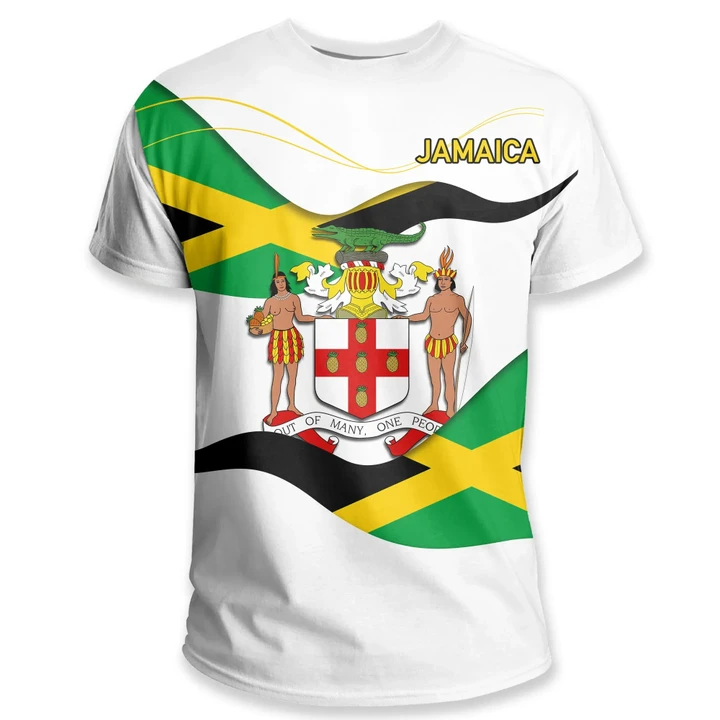 Jamaica Waving Flag T Shirt K5