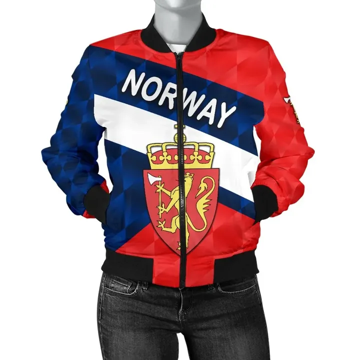 Norway Women Bomber Jacket Sporty Style K8 | 1sttheworld