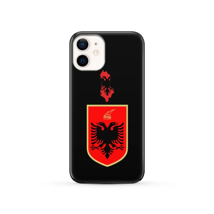 Albania Phone Case - Coat of Arm Map - BN10