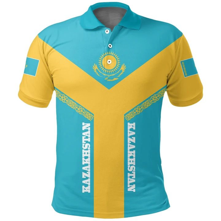 Kazakhstan Polo Shirt Rising A10