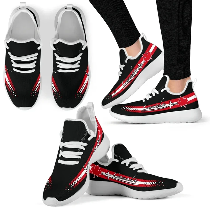 Canada Heartbeat Mesh Knit Sneakers TH0