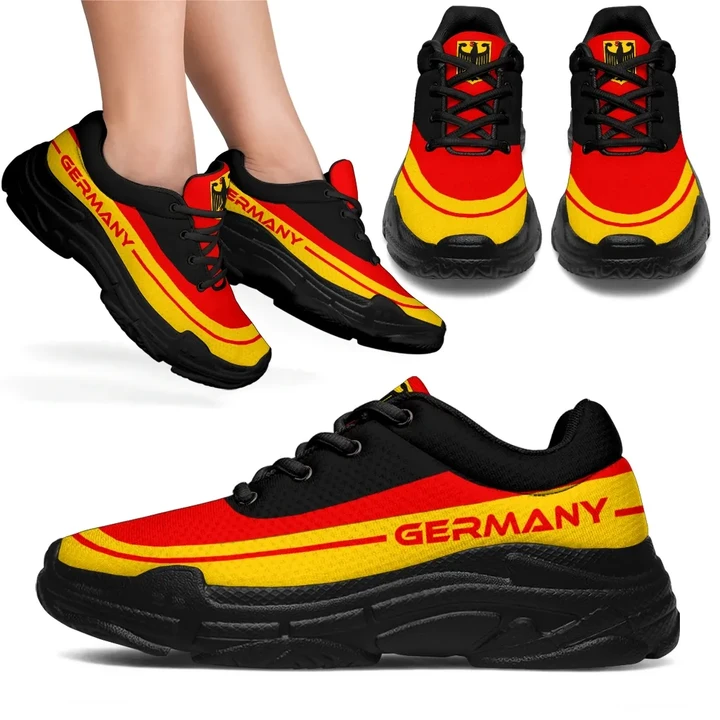 Germany Chunky Sneakers, German, Germany Flag, Shoe