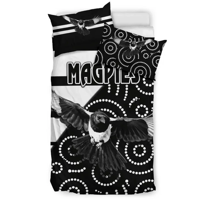 Western Suburbs Magpies Bedding Set Simple Indigenous A7