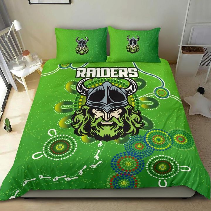 Naidoc Raiders Bedding Set Canberra Indigenous Style A7