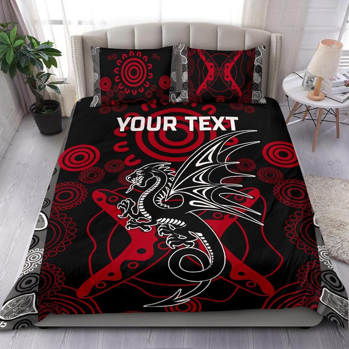 (Custom Personalised) Dragons Bedding Set St. George Aboriginal A7