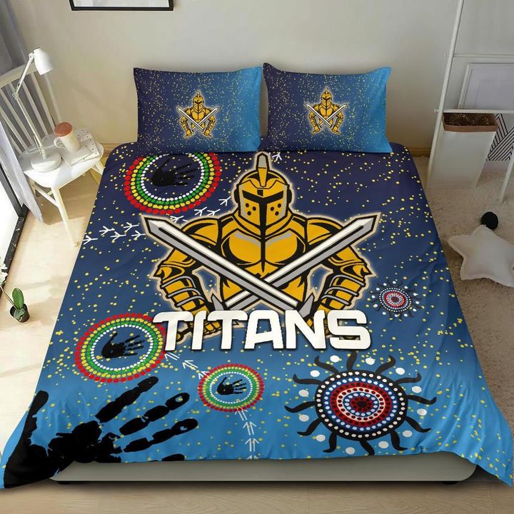Naidoc Titans Bedding Set Gold Coast Aboriginal A7