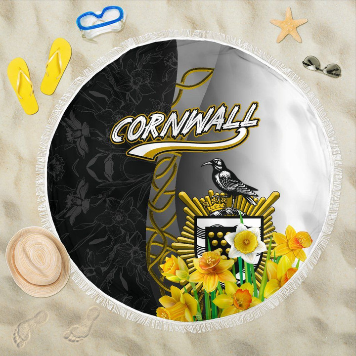 Cornwall Celtic Beach Blanket - Daffodil With Seal - BN12