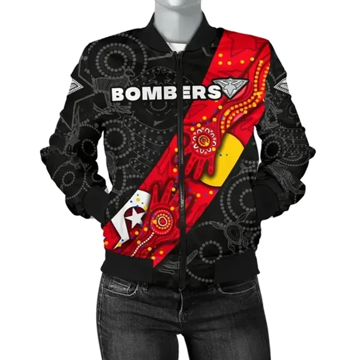 Bombers Naidoc Week Women's Bomber Jacket Essendon Ingenious