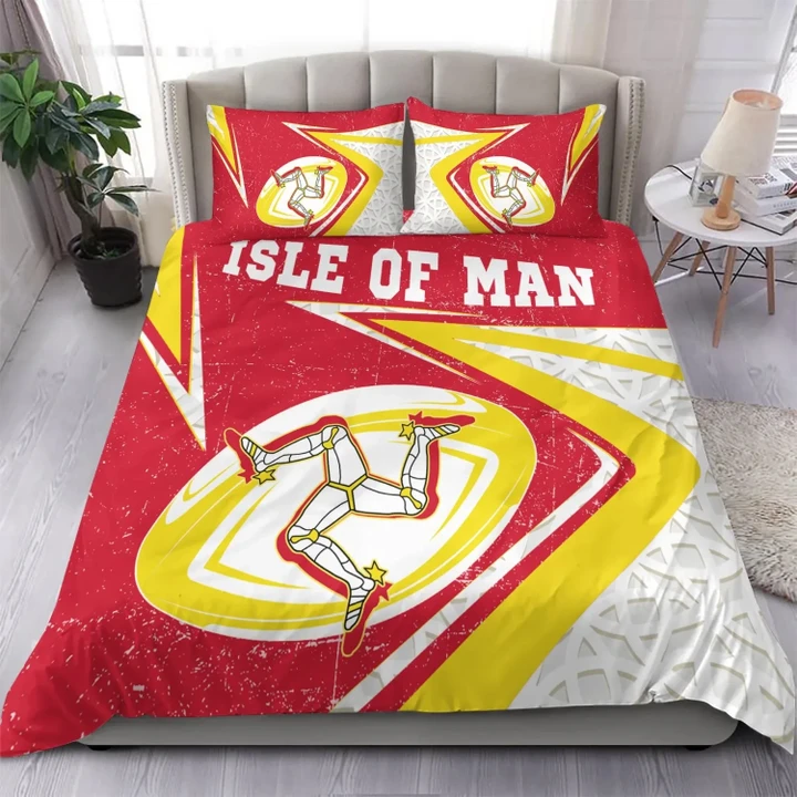Isle Of Man Rugby Bedding Set - Celtic Manx Rugby Ball - BN22