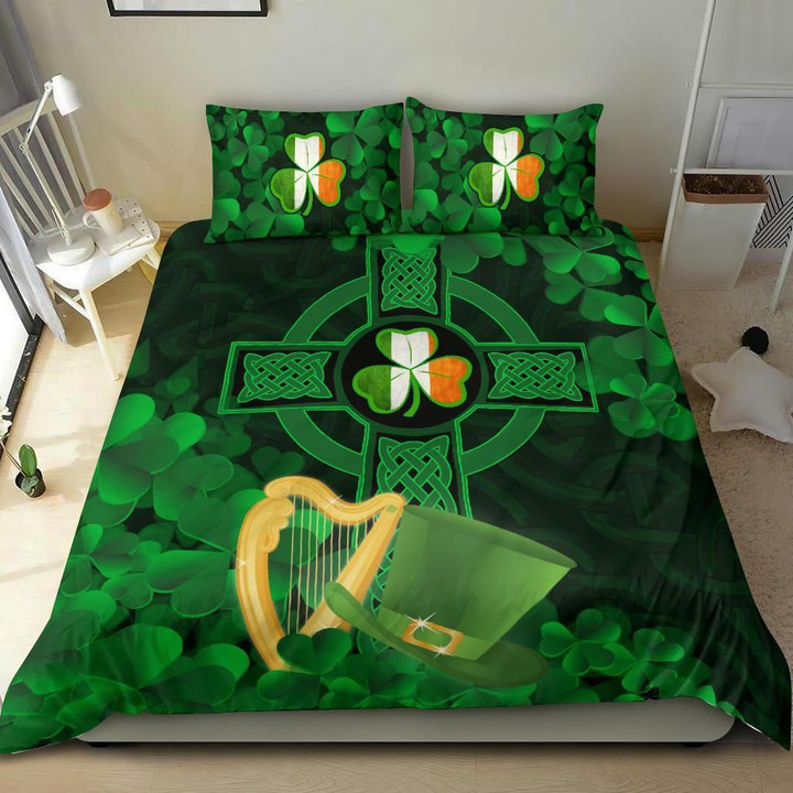 Ireland Bedding Set - Celtic Cross & St.Patrick's Day Symbol - BN25