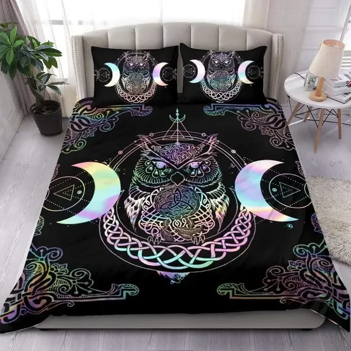 Celtic Wicca Bedding Set - The Owl Moon - BN21