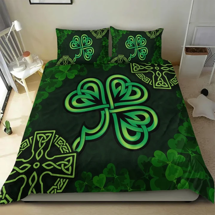 Ireland Celtic Bedding Set - Celtic Cross & Shamrock - BN23
