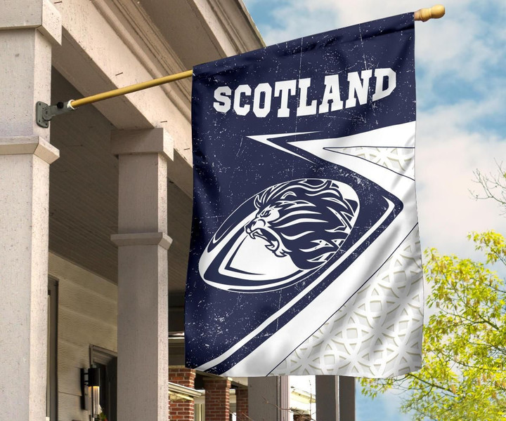 Scotland Rugby Flag - Celtic Scottish Rugby Ball Lion Ver - BN22