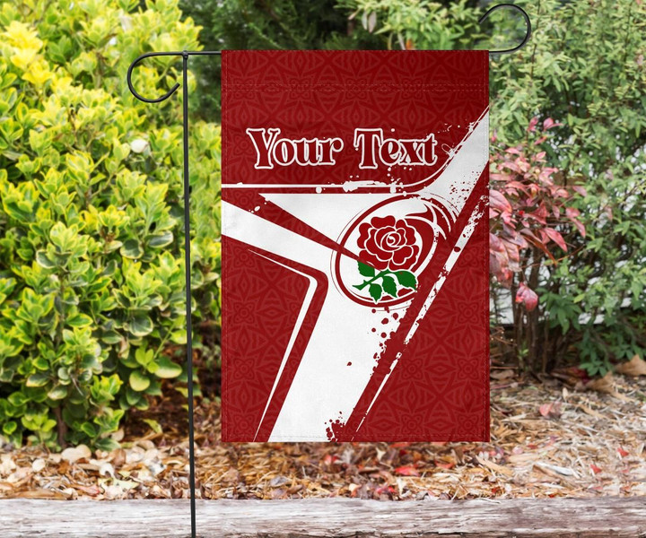 (Custom Text) England Rugby Personalised Flag - England Rugby - BN23