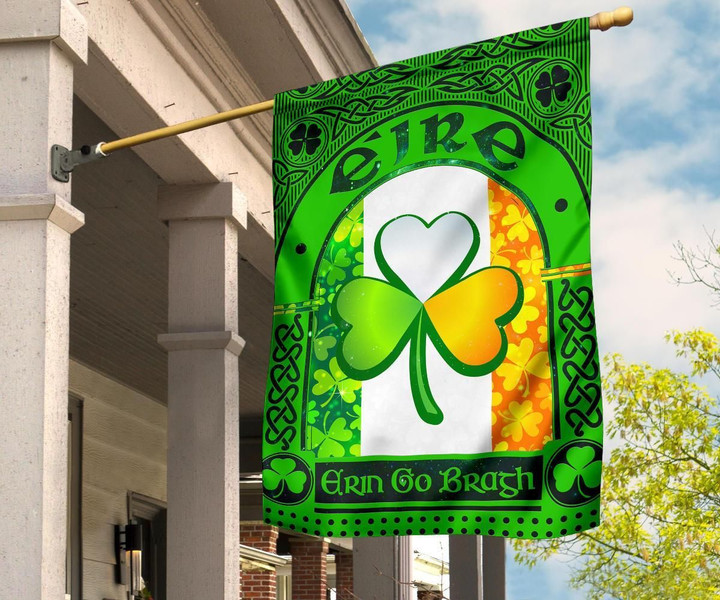 Irish Erin go bragh Flag - Ireland Shamrock Saint Patrick's Day 2021 - BN21