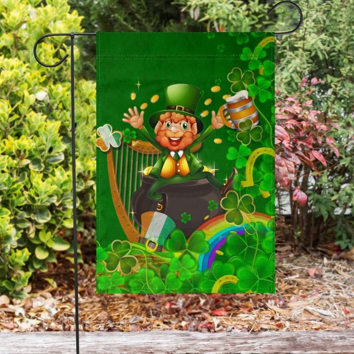 Ireland Celtic Flag - Happy Leprechaun - BN23