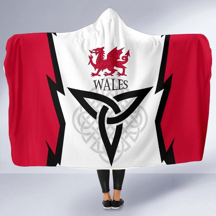Wales Celtic Hooded Blanket -  Cymru - BN15
