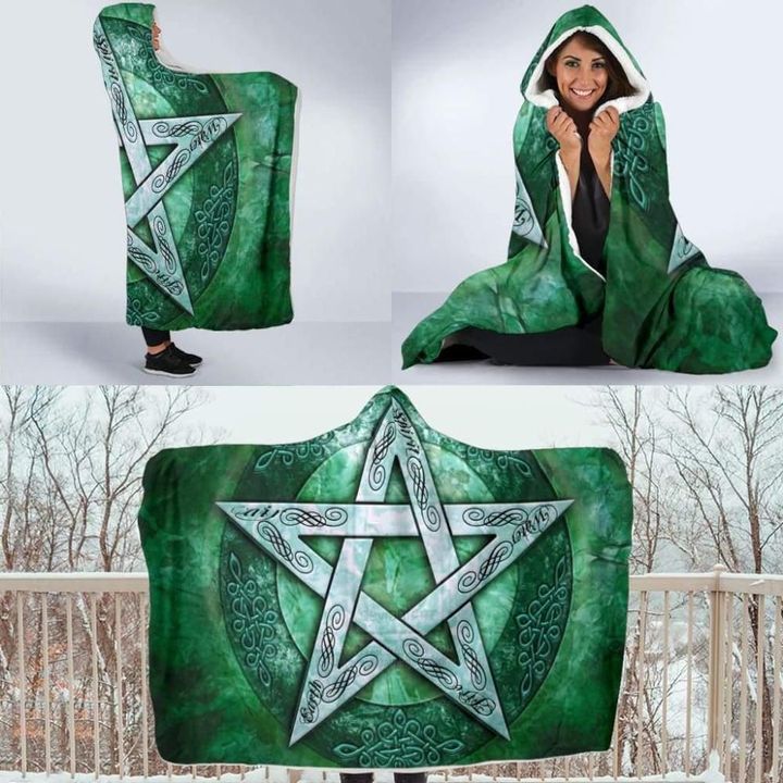 Celtic Pentagram Hooded Blanket - BN23