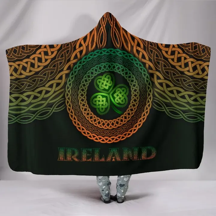 Ireland Celtic Hooded Blanket - Celtic Pride - BN15