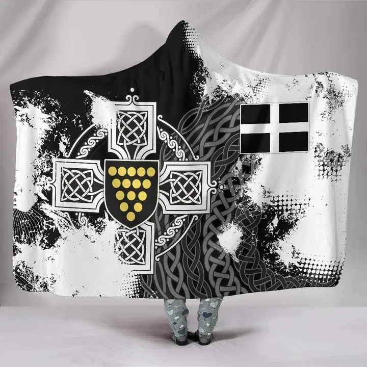 Cornwall Hooded Blanket - Cornwall Celtic Cross - BN15