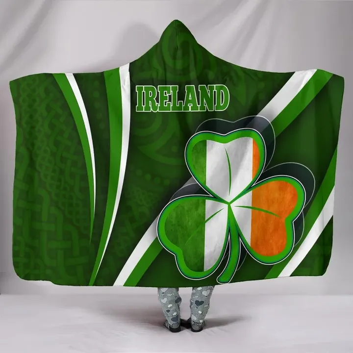 Ireland Celtic Hooded Blanket - Proud To Be Irish - BN22