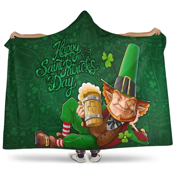 Celticone Hooded Blanket - Patrick's Day Green Celtic - BN17