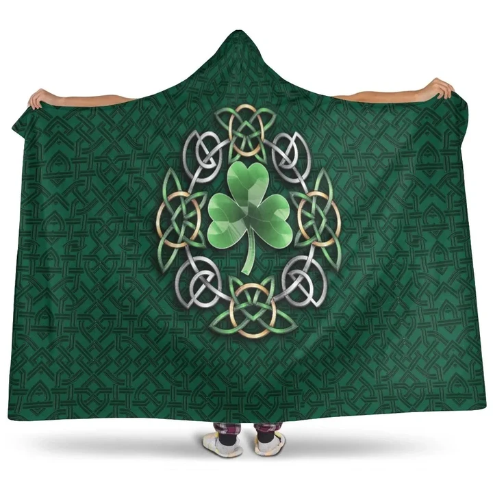 Celtic Hooded Blankets - Ireland Celtic Shamrock - BN21
