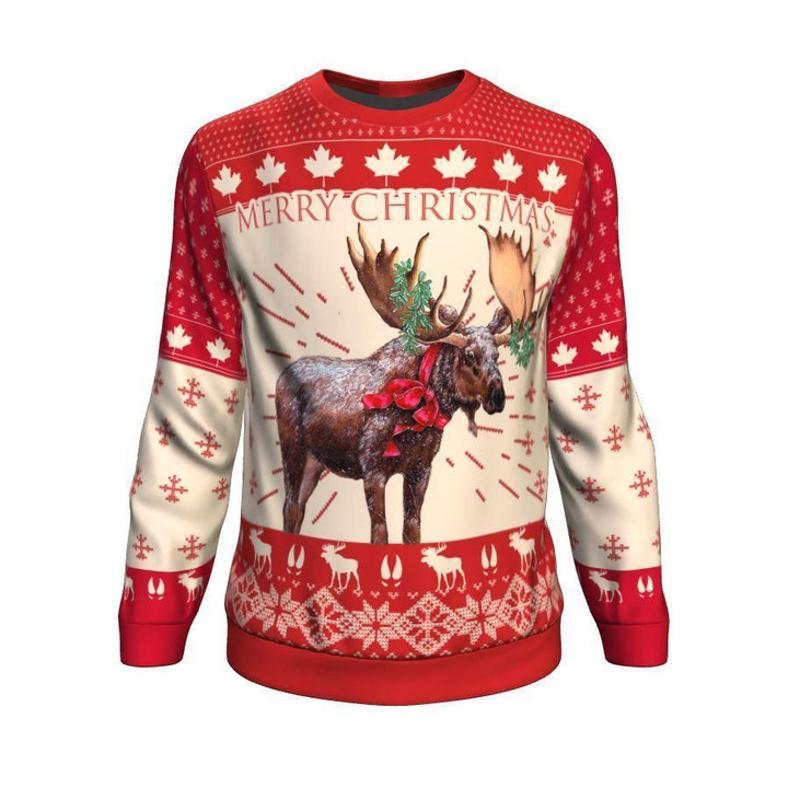 Christmas Moose Canada Sweatshirt 2 A7
