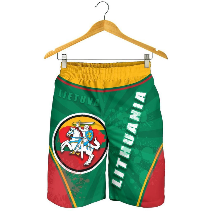 Lithuania - Lietuva Men Shorts Circle Stripes Flag Proud Version
