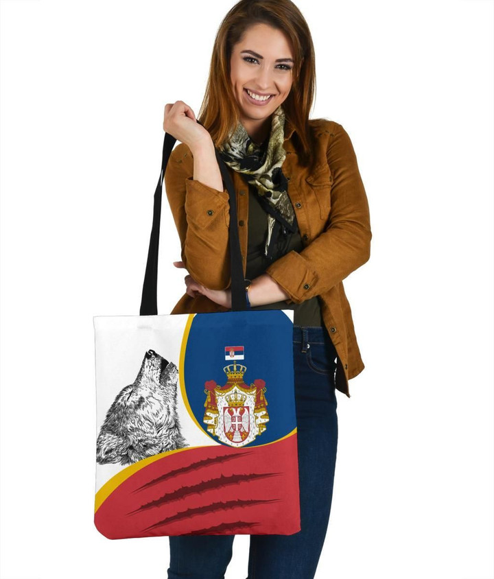 Serbia Tote Bag , Flag of Serbia