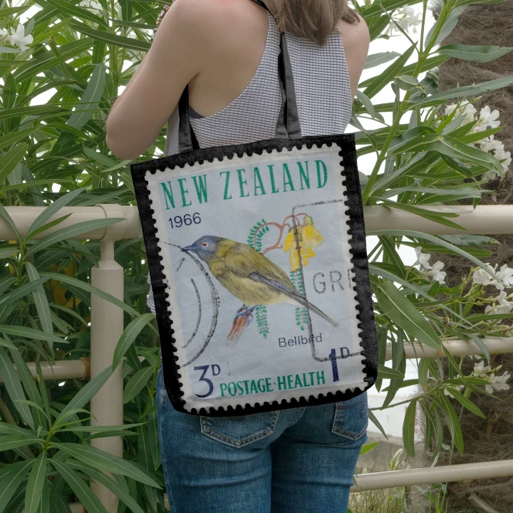 New Zealand Stamp Tote Bag 8