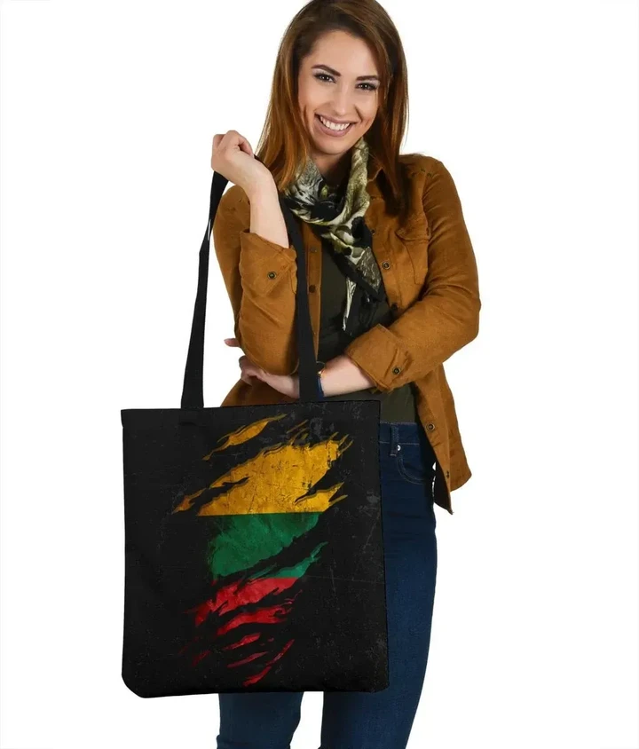 Lithuania in Me Tote Bag , Special Grunge Style