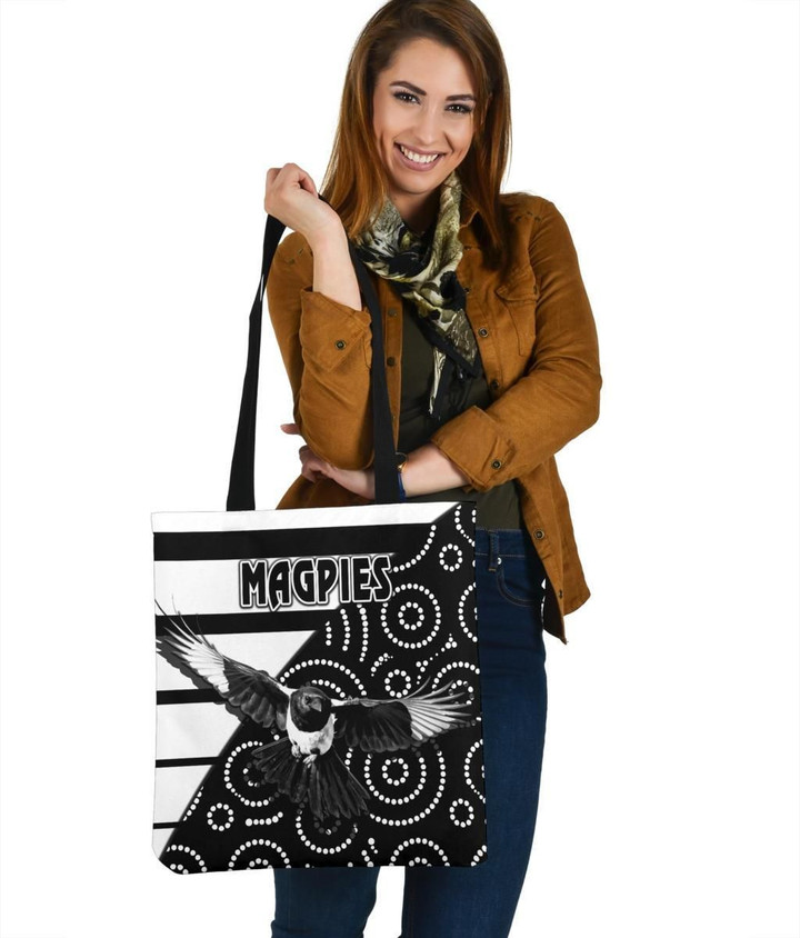 Western Suburbs Magpies Tote Bag Simple Indigenous