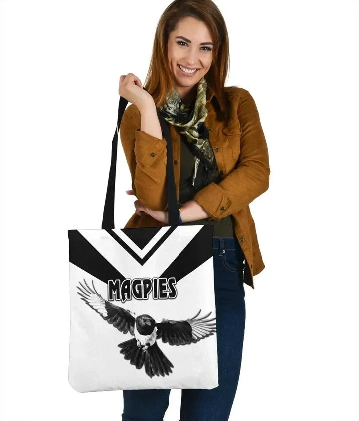 Western Suburbs Magpies Tote Bag Original Style , White
