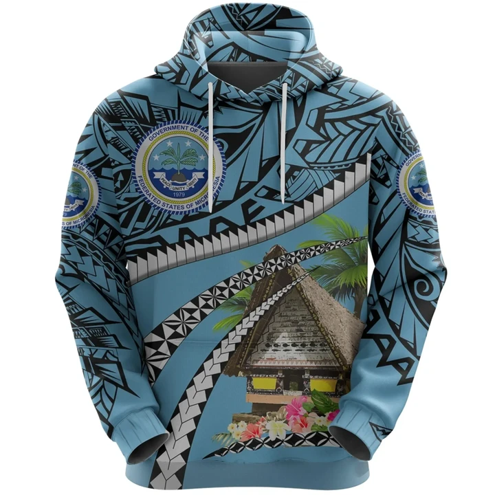 Federated States of Micronesia Meeting House Hoodie Road to Hometown