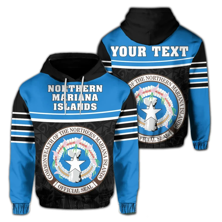 (Custom) Northern Mariana Islands Coat Of Arms Hoodie DAT Style