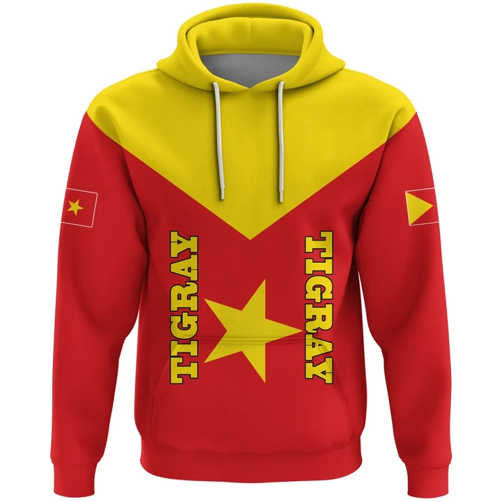 1stTheWorld Tigray All Over Hoodie, Tigray Rising Coat Of Arms