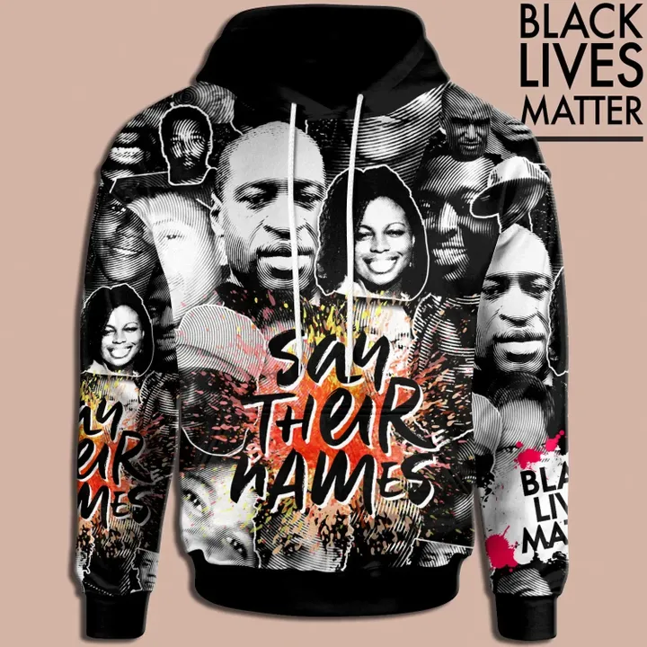 Say Their Names Black Lives Matter Hoodie