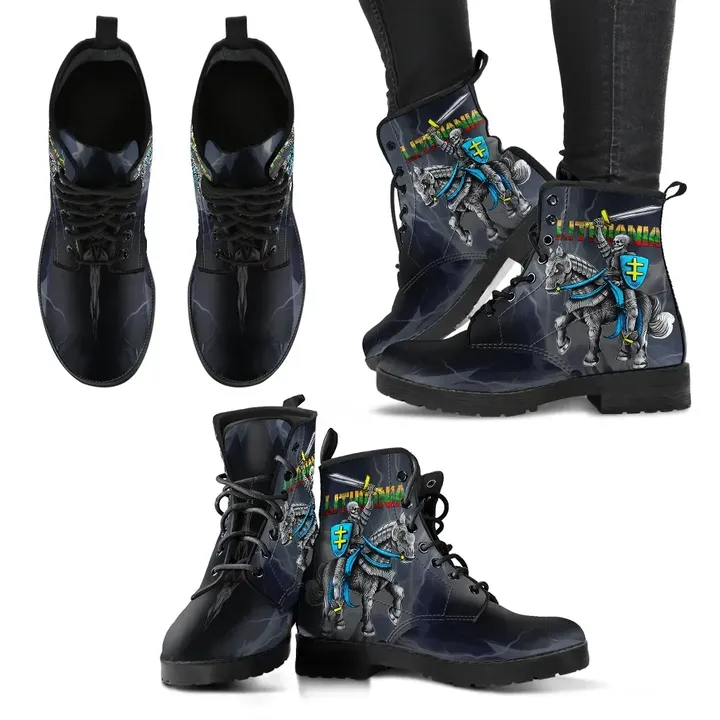 Lithuania Vytis Dark Leather Boots