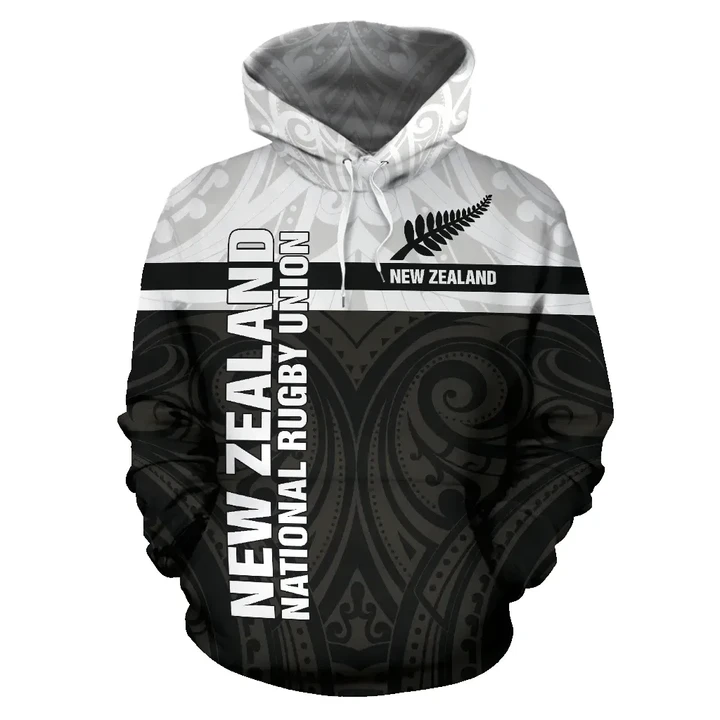 New Zealand Rugby Hoodie Horizontal Style